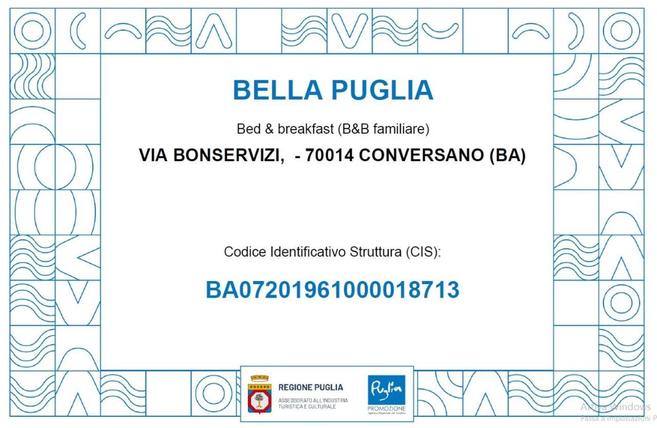 Bella Puglia Bed & Breakfast Conversano Exterior photo